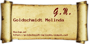 Goldschmidt Melinda névjegykártya